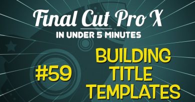 Building Video Title Templates