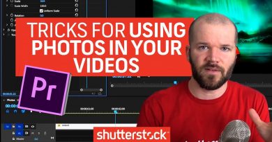 Premiere Pro – Working with Photos